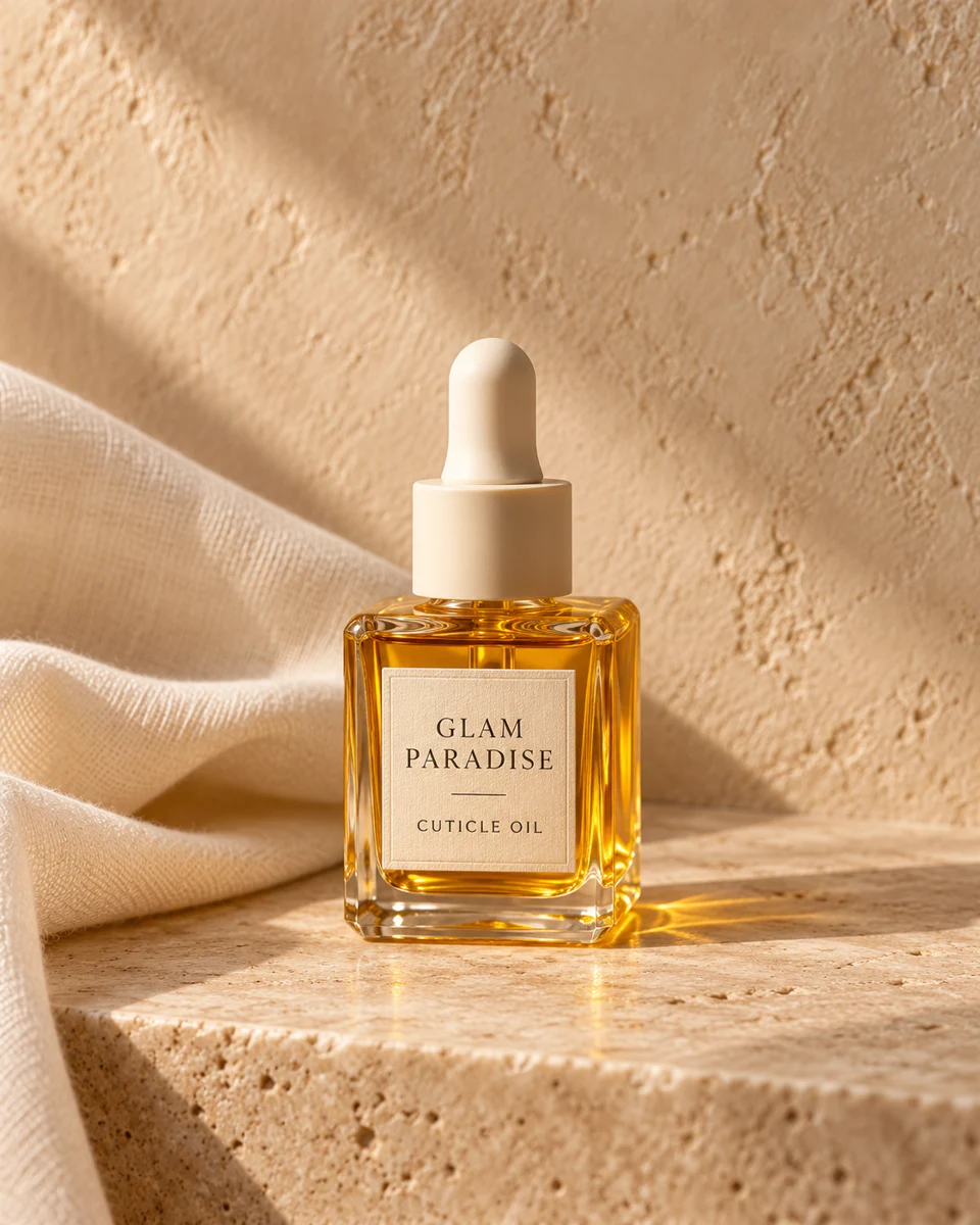 Golden Hour Cuticle Oil concept product photograph